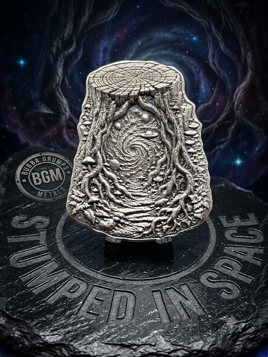 Stumped in Space +/- 1.75ozT .999FS Mintage 15 plus prototype serialized 00-15