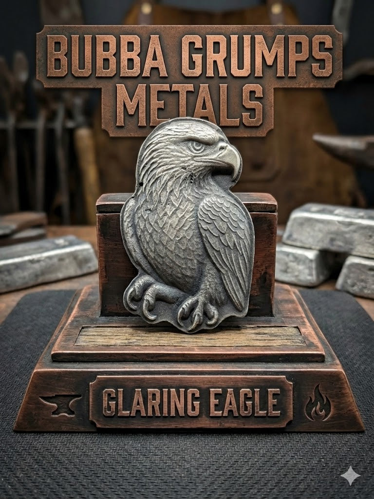 Glaring Eagle +/- 2.7ozt .999FS Mintage 25 plus proto serialized 00-25