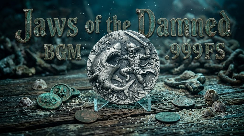 Jaws of the Damned +/- 1.8ozT .999FS Mintage 15 plus proto serialized 00-15