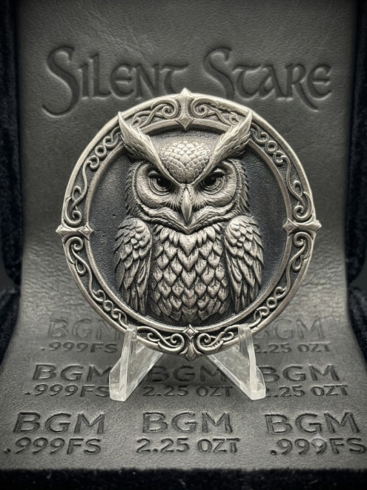 Silent Stare +/- 2.25ozT .999FS Mintage 25 plus prototype serialized 00-25