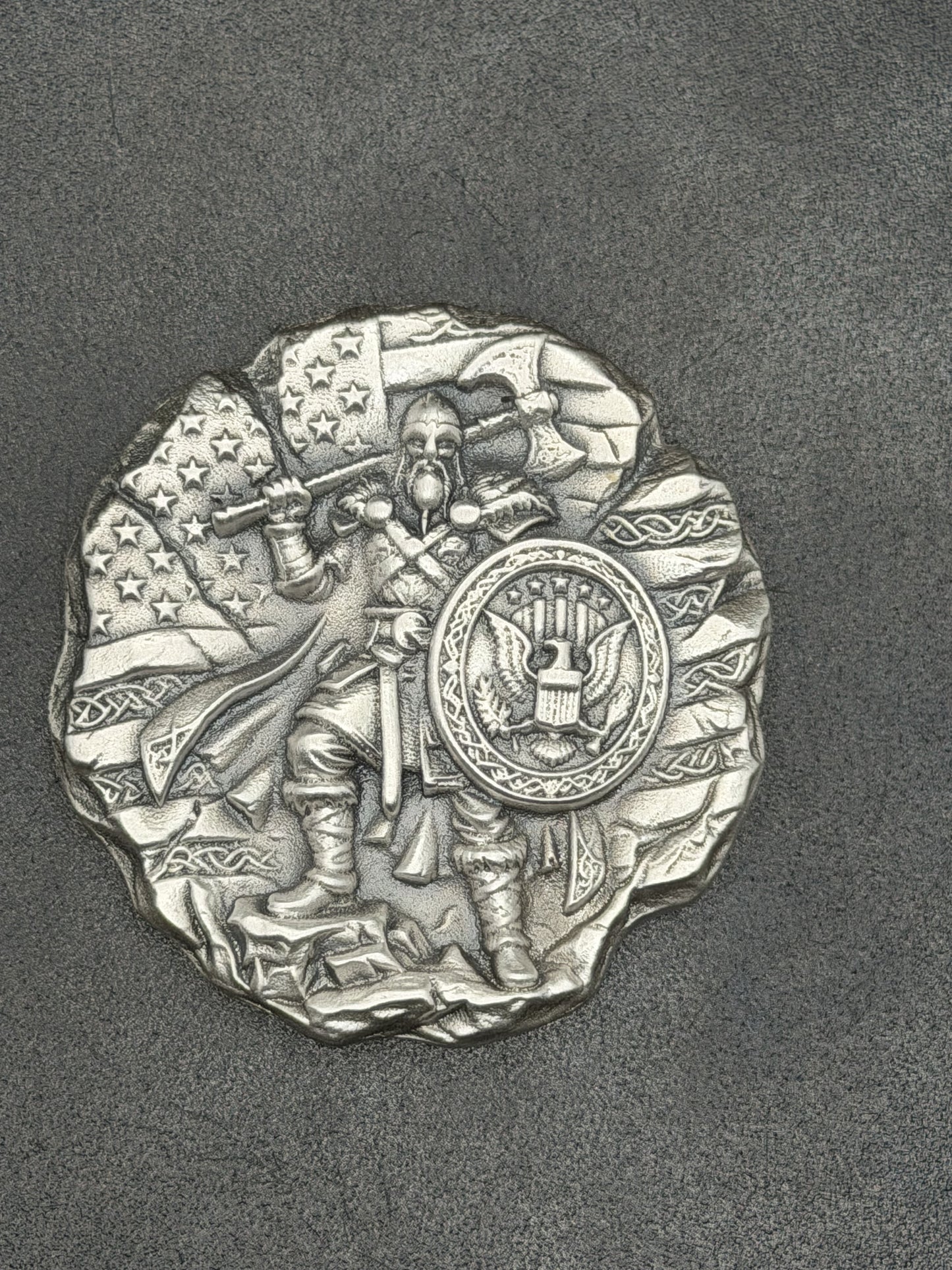 VALHALLA BOUND & FREEDOM FOUND +/- 1.75ozT .999FS Mintage 15 plus proto serialized 00-15